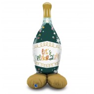 Let's Celebrate Champagne Bottle Stand Up Balloon